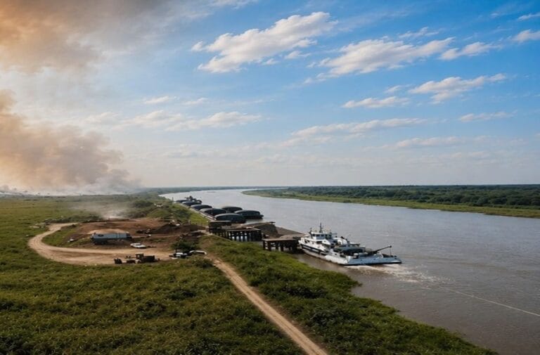Paz anuncia producción masiva de la planta del Mutún y el incremento de la carga en la hidrovía